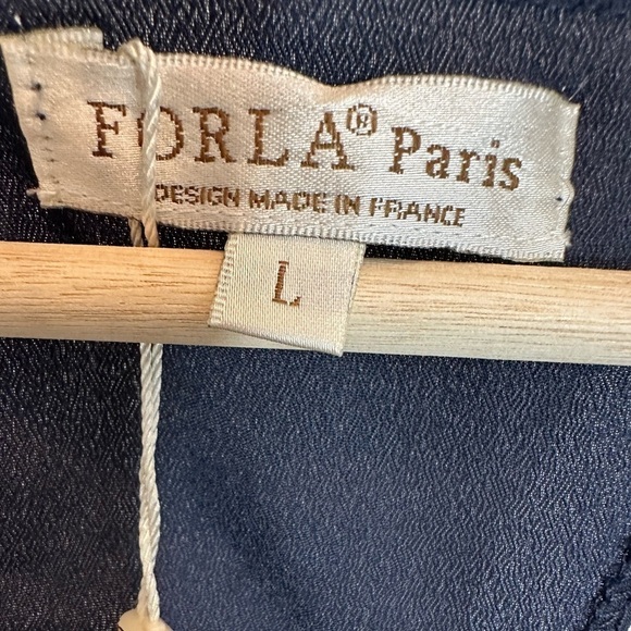 Forla Paris Womens Size L Jumpsuit Sleeveless Striped Pockets Lightweight Boho - Picture 5 of 16